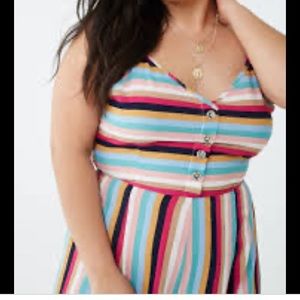 NWT Crepe striped cut out Jumpsuit size 2x